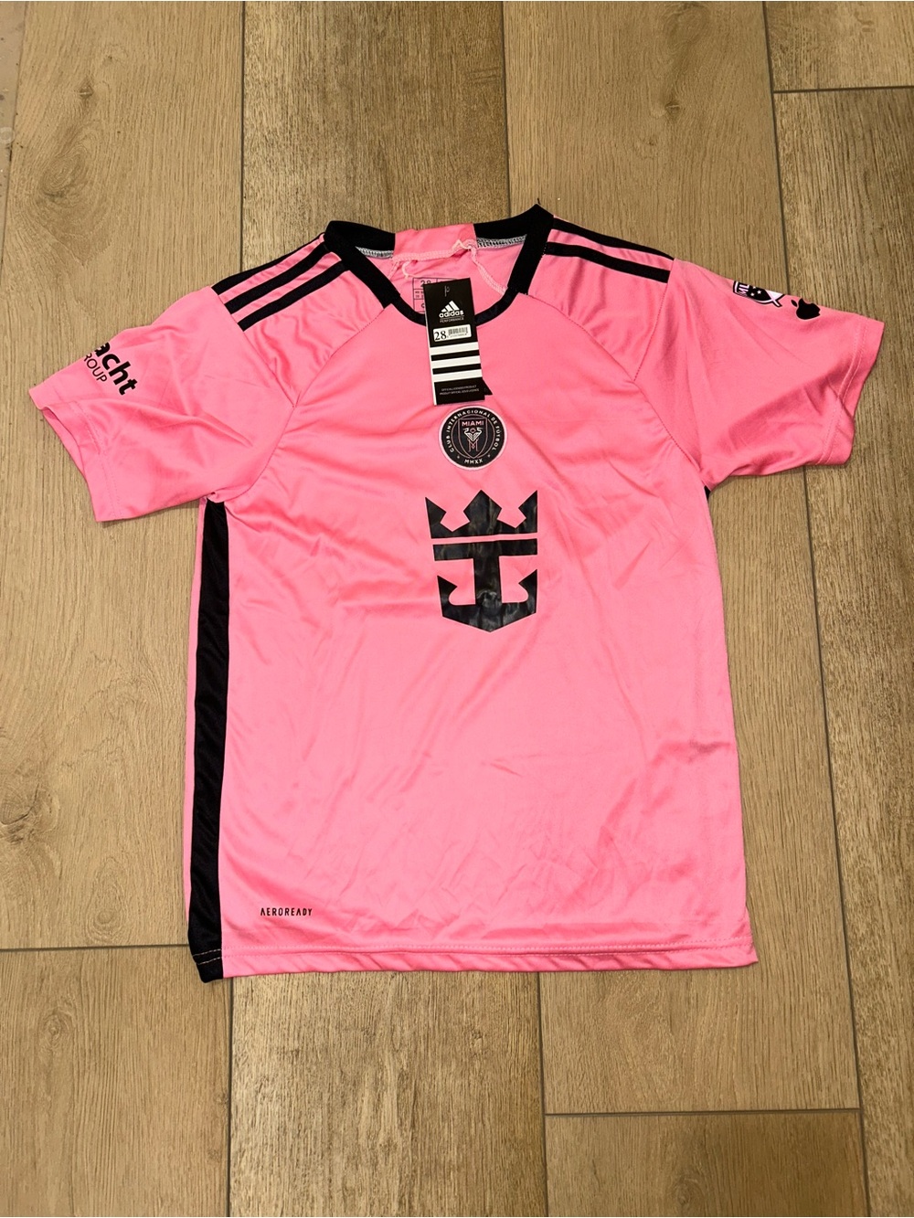 Adidas Lionel Messi Jersey Inter Miami CF Youth Home Pink New With Tags Size 28